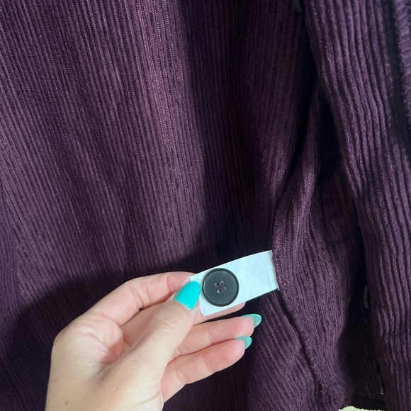 Zara Purple Oversized button up - Picture 8 of 11